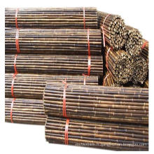 Clôture en bambou noir décoratif brun carbonisé à vendre